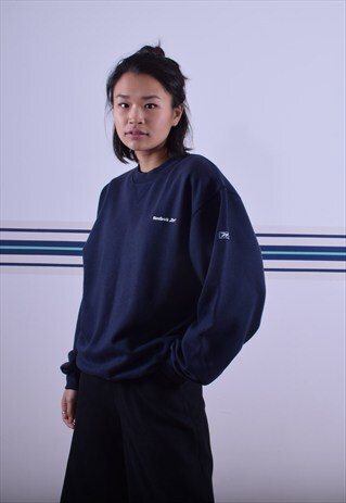 NAVY REEBOK SWEATSHIRT