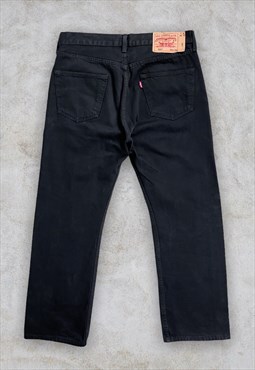 Vintage Levi's 501 Jeans Black Denim W34 L30
