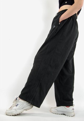 VINTAGE STARTER FLEECE JOGGERS BOTTOMS, WIDE LEG