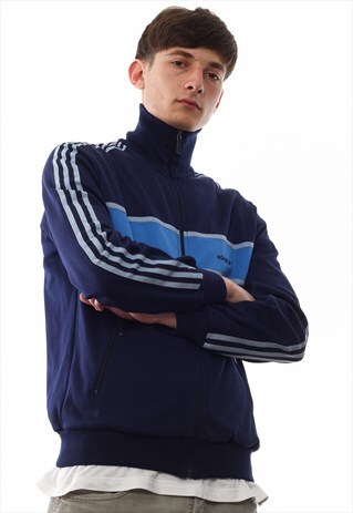 navy blue adidas originals tracksuit
