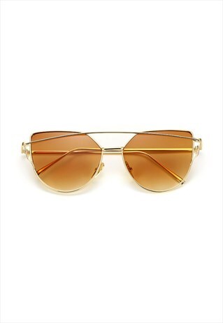 LUCY CAT EYE SUNGLASSES GOLD