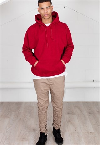 COSMIC SAINT MENS RED HOODY