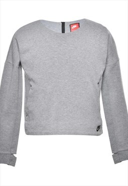 Nike Petites Grey Plain Sweatshirt - S
