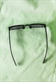 BLACK ROUNDED RECTANGLE 90S LOOK SUNGLASSES