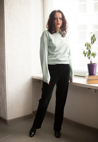 VINTAGE 80'S PASTEL MINT JUMPER