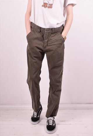 CARHARTT MENS VINTAGE JEANS W35 L29 KHAKI 90S