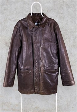 Vintage Brown Leather Jacket