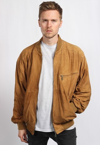 VINTAGE SUEDE BOMBER JACKET