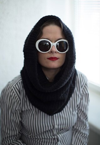 VINTAGE 90'S BLACK SCARF