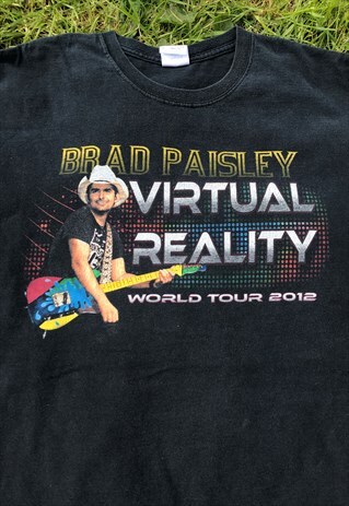 RETRO BRAD PAISLEY CONCERT SOFT COTTON LOGO T-SHIRT