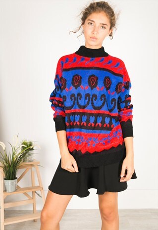 LAST UNIT SALE / VINTAGE 80S CASUAL KNIT JUMPER