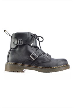 Vintage Doc Martens 1460 Joska Leather Ankle Boots in Black