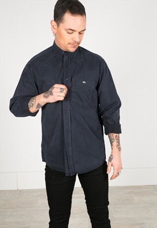 VINTAGE 80'S LACOSTE COTTON SHIRT / S3340