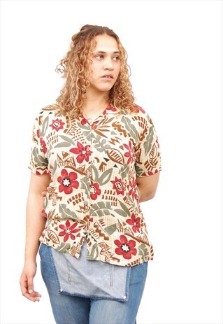VINTAGE FLORAL BLOUSE