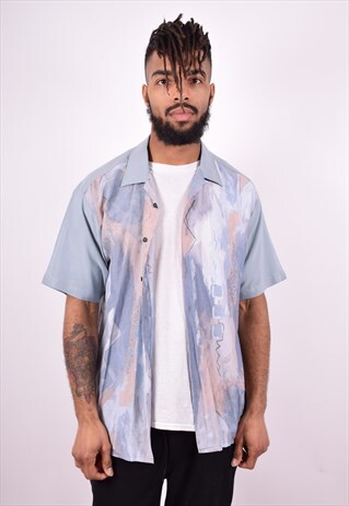 MENS VINTAGE SHIRT MEDIUM GREY 90'S