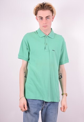 ELLESSE MENS VINTAGE POLO SHIRT MEDIUM GREEN 90'S