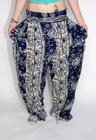 VINTAGE LOUD PRINT FESTIVAL TROUSERS