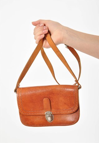 VINTAGE 90S REAL LEATHER BAG