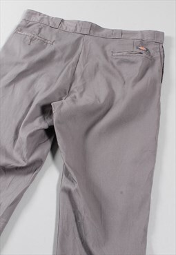 Vintage Dickies Canvas Trousers Grey Skater Cargo Pants W40