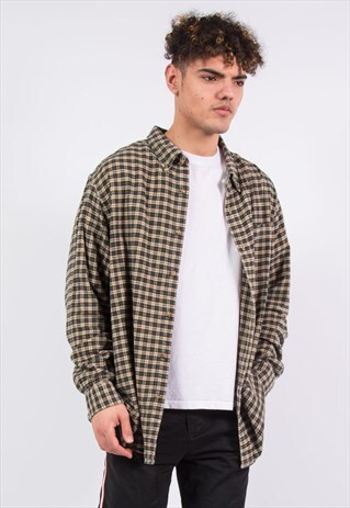 VINTAGE CHECK FLANNEL SHIRT