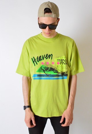 VINTAGE 80S GREEN ADVENTURE T-SHIRT
