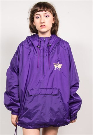 VINTAGE 90'S PURPLE MISSOURI VALLEY MAGIC WINDBREAKER JACKET