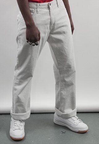 VINTAGE 90'S LEVI'S OFF-WHITE CORDUROY JEANS