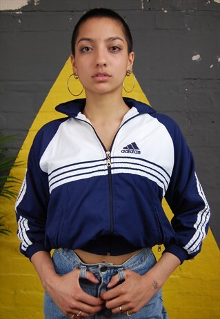 ADIDAS CROP BOMBER/TRACK JACKET