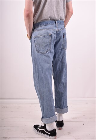 LEVI'S 50 MENS VINTAGE JEANS W34 L29 BLUE 90S