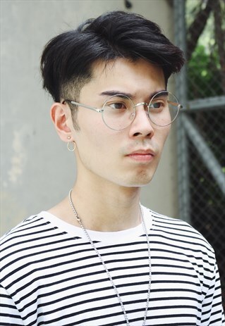 METAL ROUND GLASSES - SILVER