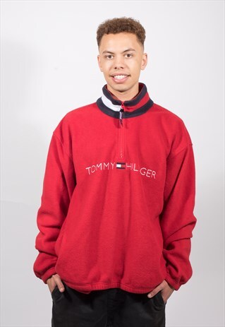 RARE TOMMY HILFIGER 1/4 ZIP FLEECE