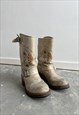 VINTAGE Y2K SENDRA  BUTTERFLY BIKER BOOTS (LIMITED EDITION)