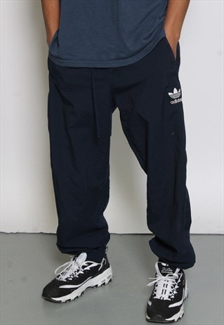 VINTAGE ADIDAS ORIGINALS BLUE JOGGERS