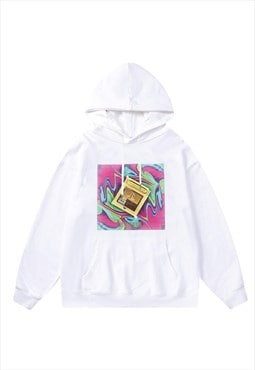 PlayStation hoodie retro computer pullover raver game jumper