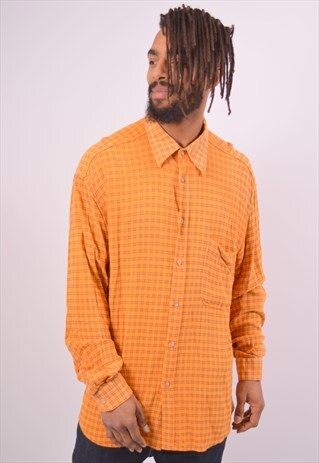 VINTAGE SHIRT CHECK YELLOW