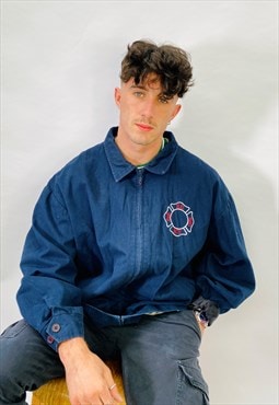 Vintage Size XL New York Fire Department Jacket In Blue