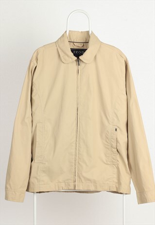 lacoste harrington jacket beige