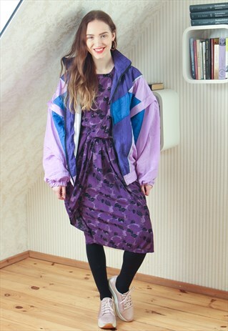 BRIGHT PURPLE TRACKSUIT JACKET