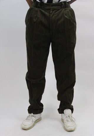 VINTAGE KHAKI CORD TROUSERS