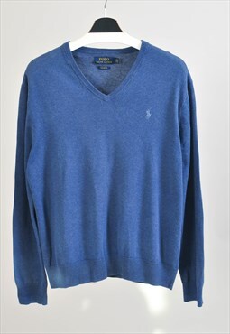 Vintage 00s POLO RALPH LAUREN jumper in blue