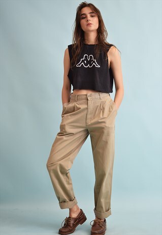 90'S RETRO HIGH WAIST STRAIGHT NEUTRAL DENIM JEANS
