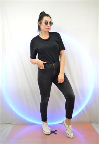 SKINNY BLACK WOMEN TROUSERS