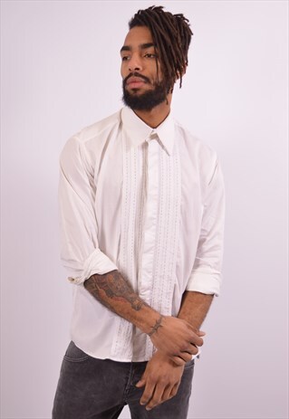 VINTAGE YVES SAINT LAURENT SHIRT WHITE