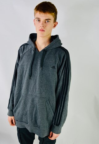 VINTAGE ADIDAS THREE STRIPE HOODIE