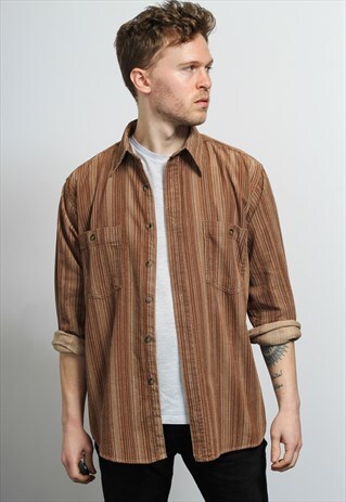 VINTAGE CORDUROY STRIPE SHIRT