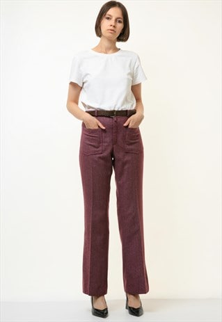 70S VINTAGE WORKWEAR HIGH WAISTED WOMAN TROUSERS 4389