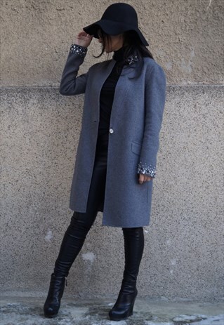 CASHMERE WOOL COAT WINTER COAT XXL COAT AUTUMN WINTER F1670