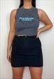 REWORKED VINTAGE REEBOK GREY 90S TANK CROP TOP