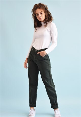 90'S RETRO HIGH WAIST MOMS DENIM JEANS