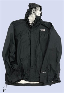 Black Lightweight Hyvent Hood Zip Casual Windbreaker Jacket